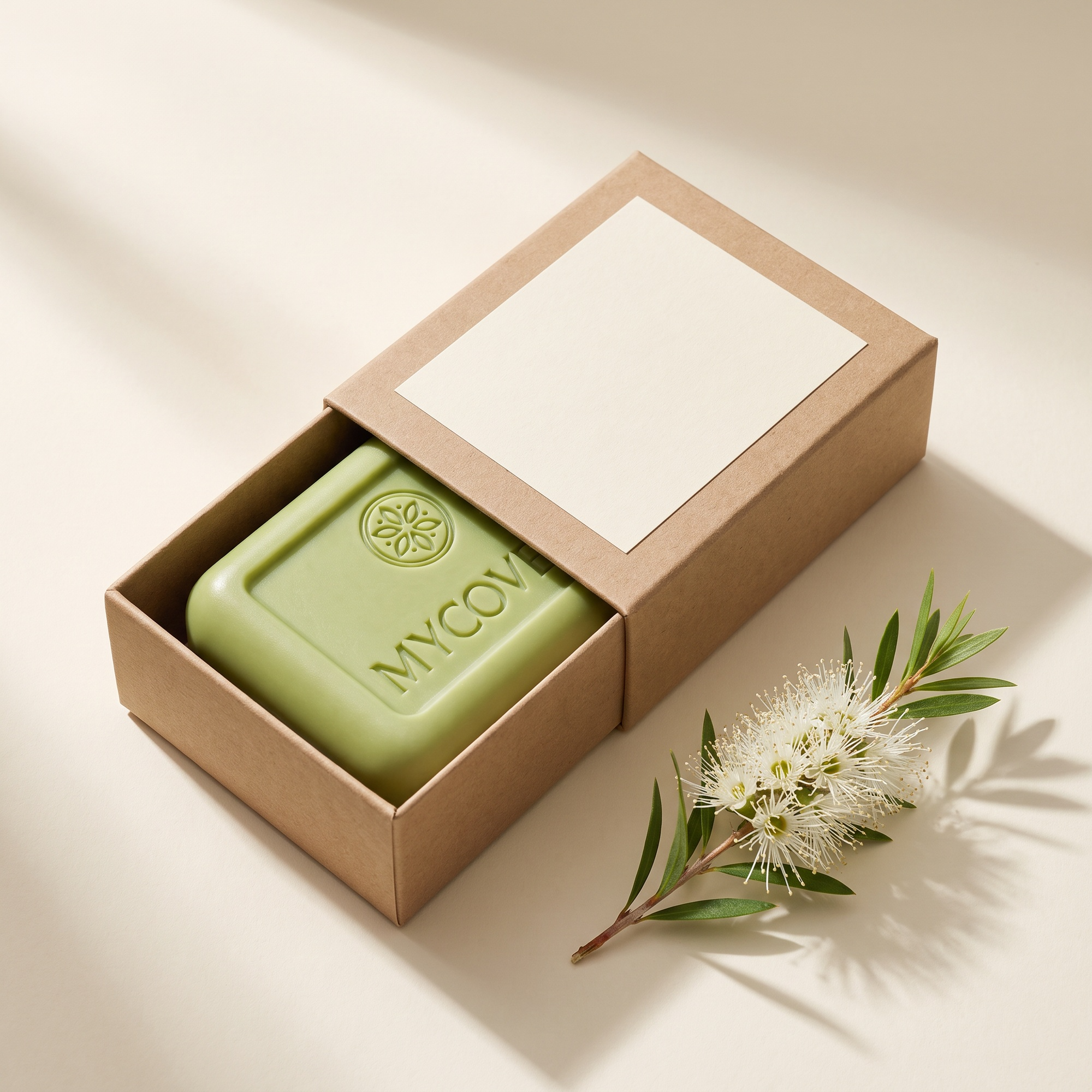 Mycovera packaging box and bar